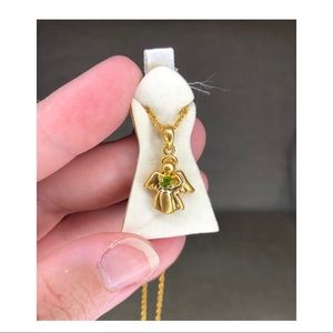 Peridot Angel Necklace from Avon